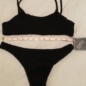 5/$25 US size 6 Zaful black bikini